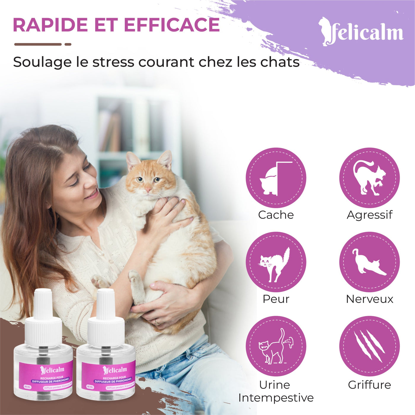 30 jours de calme par recharge – compatibles tous diffuseur
